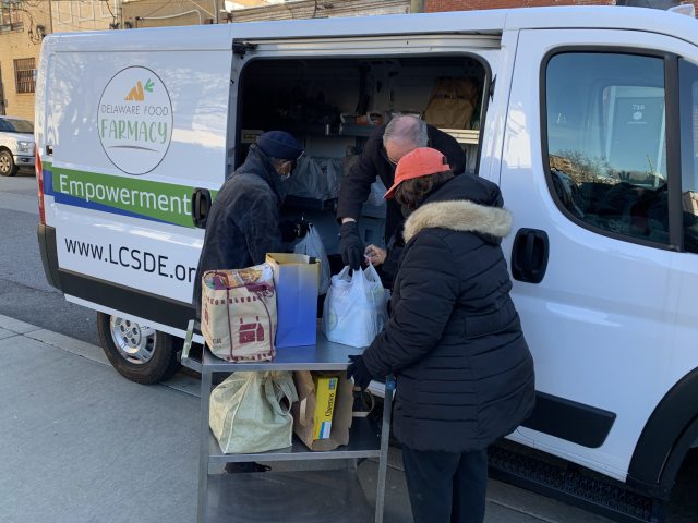 Ernestine Brock-Walker and Peggy Shane helped Rob Gurnee load donations to the LCS van. Thank you, Ernestine and Peggy!